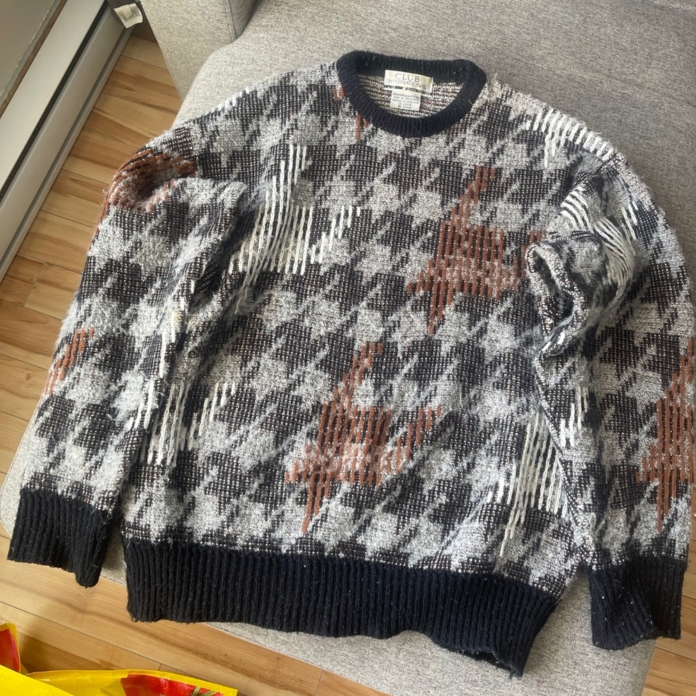 vintage acrylic sweater